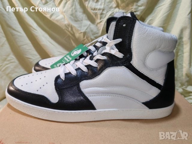 Високи мъжки кецове от естествена кожа GROUNDIES №45