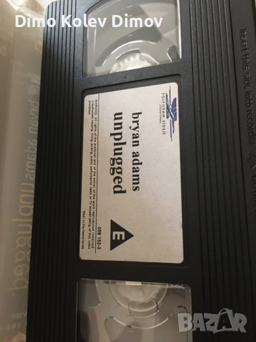Bryan Adams Unplugged VHS HiFi, снимка 4 - Други музикални жанрове - 37914659