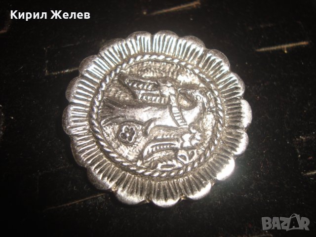 РЕТРО АРТ ПОСРЕБРЕНА ЕТНО - БРОШКА 17062, снимка 7 - Антикварни и старинни предмети - 32088823
