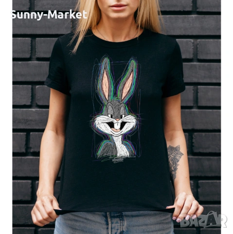 Тениска Бъгс Бъни . Дамски , мъжки и детски тениски , снимка 3 - Тениски - 54045081