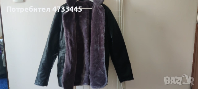 Кожено мъжко палто за есента и зимата L>XL