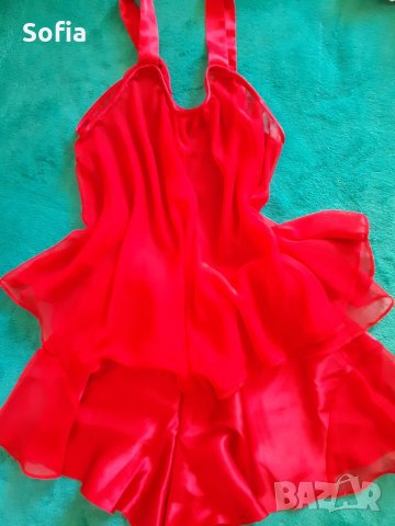  дамски комплекти белъо в червено и черно комплекти с отстъпка/Сет нощница и къси панталони, снимка 1 - Бельо - 29847935