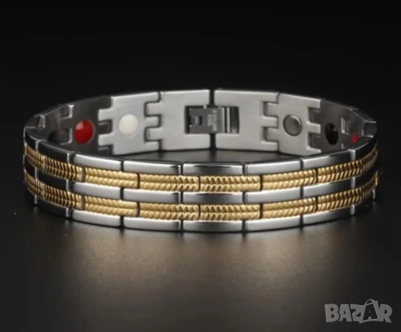 Красива магнитна гривна от титаниева стомана Меркатор 40 лв.