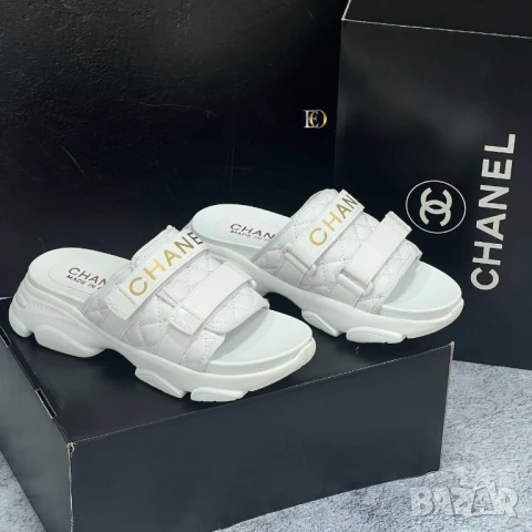 чехли на платформа chanel , снимка 11 - Чехли - 50999987