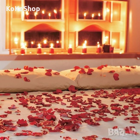 Листа от рози 300 броя - декоративни, текстилни леста от, снимка 4 - Декорация за дома - 53324503
