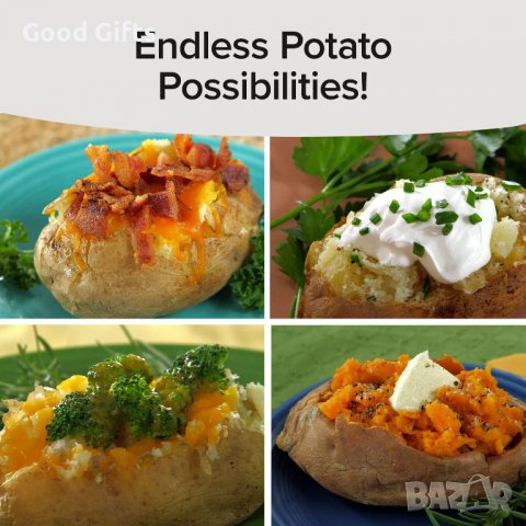 Уред за вкусни картофи приготвени в микровълнова Delicious Potatoes, снимка 6 - Други - 39387437