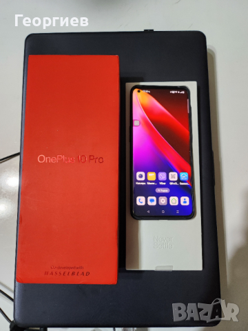 Смартфон OnePlus 10 Pro, 256GB, 12GB RAM, 5G, черен в гаранция, снимка 1 - Телефони с две сим карти - 44685593