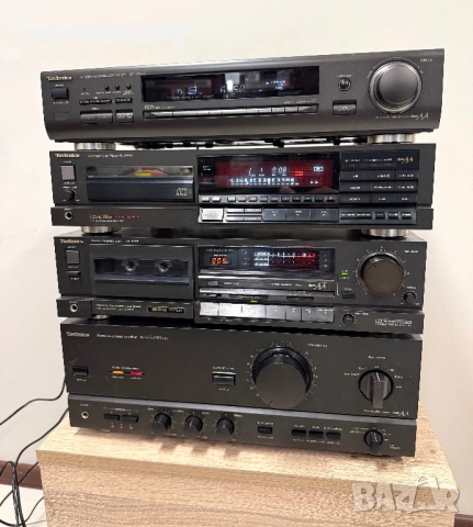 🔈Ретро аудио система - сет TECHNICS - Class AA - усилвател, сд плеър, дек, тунер🔈, снимка 2 - Аудиосистеми - 54325144