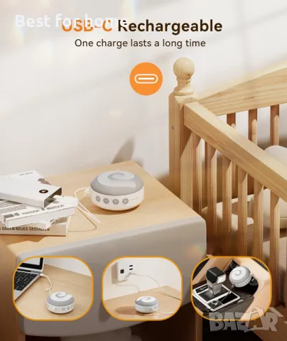 Машина за бял шум - Dreamegg Baby Sleep Sound Machinе, снимка 7 - Други - 48424289