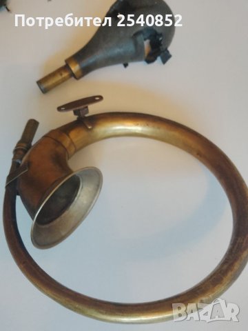 Стара медна тромба, снимка 4 - Антикварни и старинни предмети - 37108683