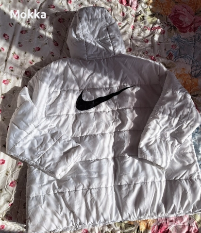 Снежно бяло яке Nike 2 XL