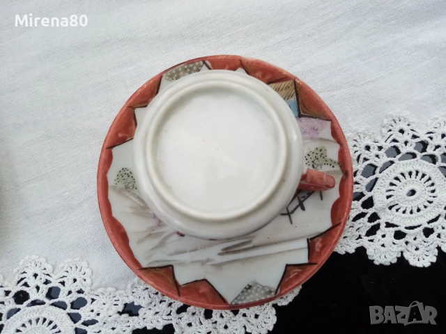 Винтидж японски сет, снимка 7 - Чаши - 51629377