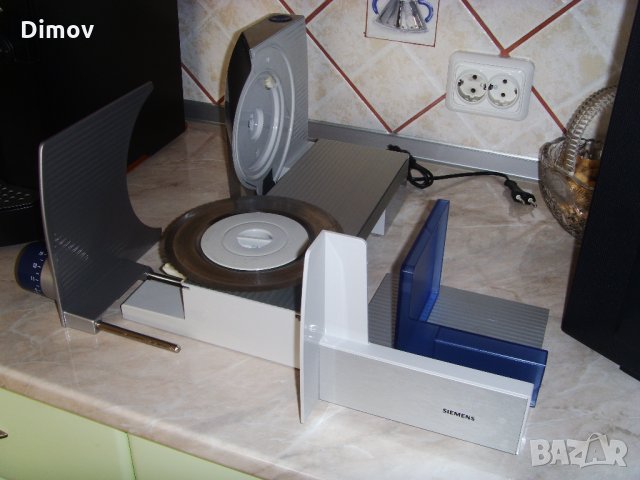 Уред за рязане (професионален) SIEMENS, 120W, Максимална дебелина на нарязване 15 мм, Инокс, Metalic, снимка 8 - Кухненски роботи - 31415719