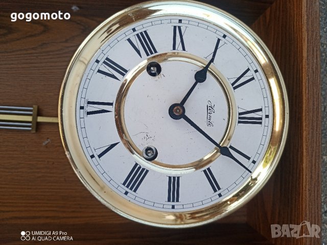 Стар механичен часовник стенен Hermle Westminster, Made in Germany., снимка 16 - Стенни часовници - 42064903