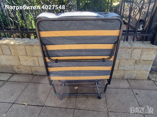Сгъваемо походно легло с матрак, снимка 2 - Къмпинг мебели - 51587973