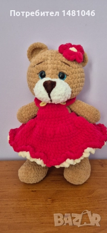Плетени играчки.Малко сладки предложения за подарък на вашето дете, изработени с много любов., снимка 12 - Плюшени играчки - 52857502