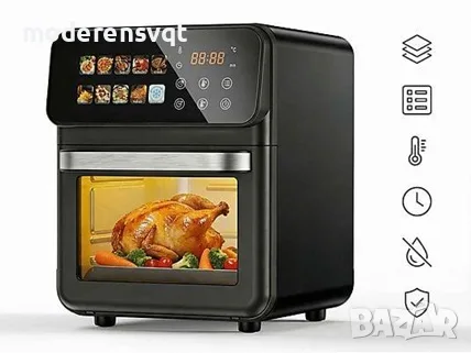 Дигитален фритюрник с горещ въздух 16L 2400W TOBI, снимка 4 - Фритюрници - 55709115
