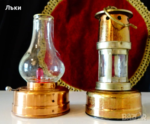 Медна лампа на батерии Made in British C.C.,газена лампа. , снимка 8 - Антикварни и старинни предмети - 53929276