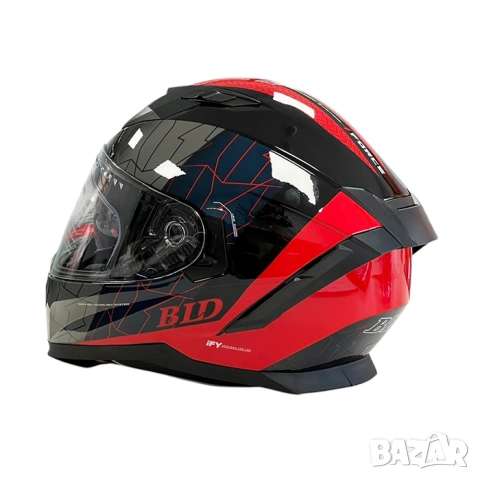 Мото каска с вградени очила, снимка 5 - Аксесоари и консумативи - 53299328