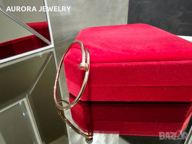 CARTIER Nail Juste un Clou Small Thin Rose Gold Гривна Пирон, снимка 2 - Гривни - 52830672