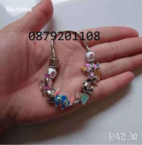 Гривна Стич тип Пандора Stich с регулирана дължина, снимка 2 - Гривни - 44084079