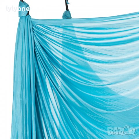 Нов Еластичен хамак * Люлка Слинг Шал за ВЪЗДУШНА ЙОГА * АКРОБАТИКА *с аксесоари * lyly.one* Цветове, снимка 4 - Йога - 37355074