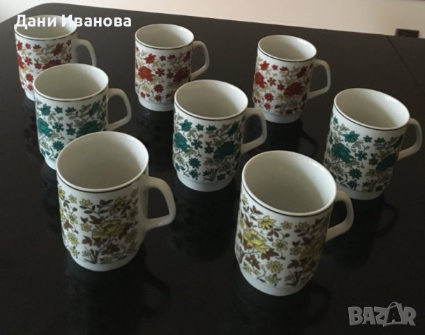 Порцеланови чаши тип "мъг" за чай 8 бр., снимка 11 - Чаши - 44296639