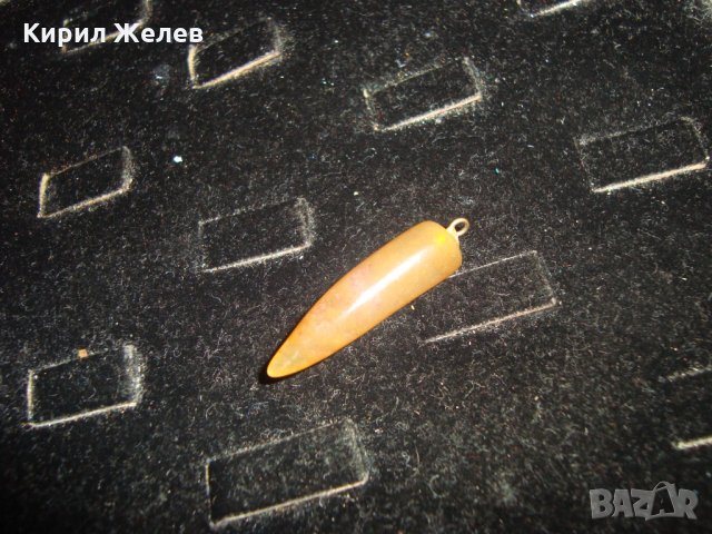 МЕДАЛЬОН от ПОЛУСКЪПОЦЕНЕН КАМЪК ЗЪБОВИДЕН АРТ ПЕНДАНТ 17143, снимка 4 - Колиета, медальони, синджири - 31263489