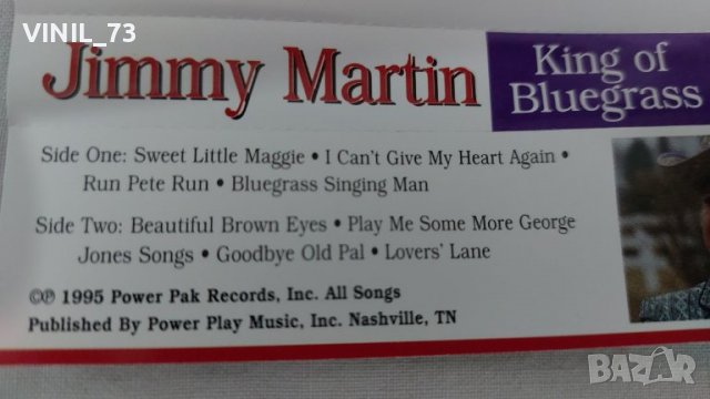 Jimmy Martin – King Of Bluegrass, снимка 3 - Аудио касети - 39268908