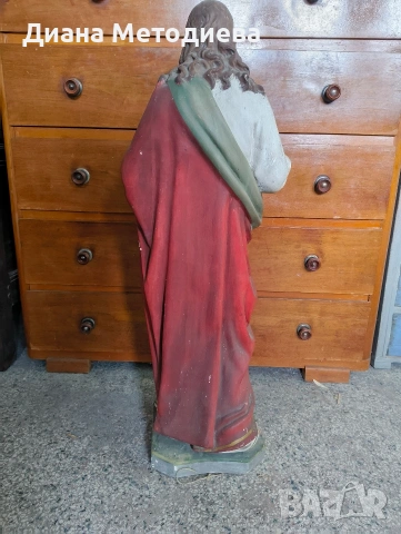 Керамична статуя на Исус Христос , снимка 2 - Антикварни и старинни предмети - 53898604