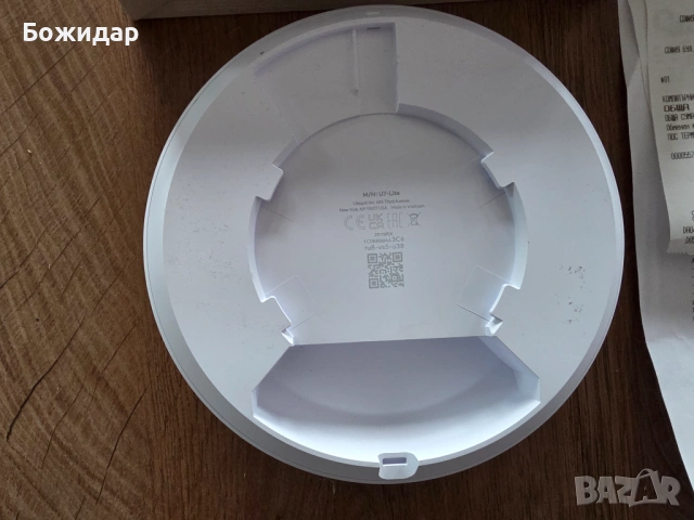 Продавам UniFi U7 Lite (Wi-Fi 7) – почти нов + PoE захранване подарък, снимка 3 - Рутери - 54068867
