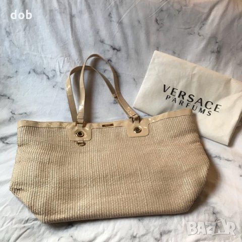 Нова чанта Versace Parfums large tote beach bag , снимка 3 - Чанти - 30481948