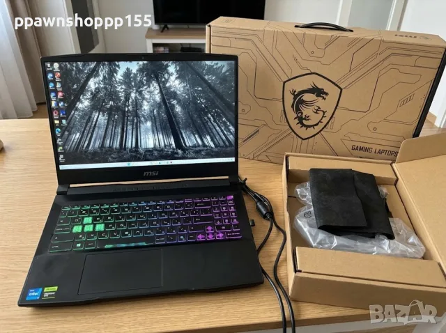 Геймърски лаптоп MSI Katana 15 HX B14WFK – Intel i5-14450HX / RTX 5060 / QHD 165Hz