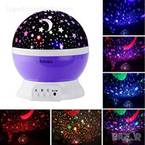  Магическа лампа за детска стая "Нощно небе" , снимка 5 - Детски нощни лампи - 30920437