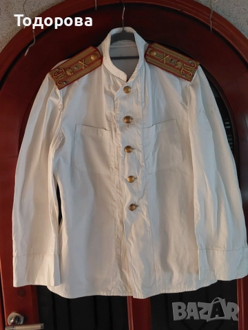 Царса Русия-много рядка лятна офицерска парадна униформа(кител), снимка 2 - Антикварни и старинни предмети - 51920605