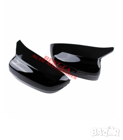 Капаци за огледала със щипки черен пиано лак Batman Style подходящи за BMW G20 G22 G30 G11 G14, снимка 3 - Аксесоари и консумативи - 52195213