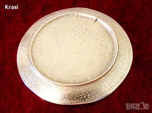 Бронзова чиния Cloisonne,Клоазоне, снимка 2 - Антикварни и старинни предмети - 38459860