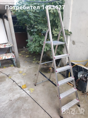 Алуминиева стълба с 5 стъпала Нова