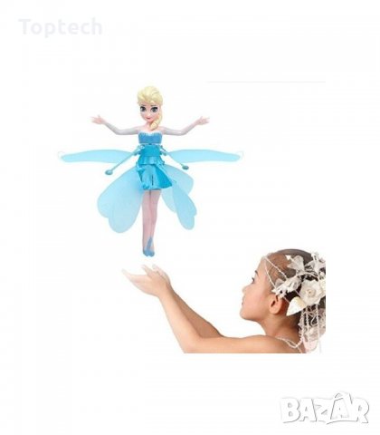 Детска кукла Летяща фея Flying Fairy, Elsa, снимка 3 - Кукли - 30124284