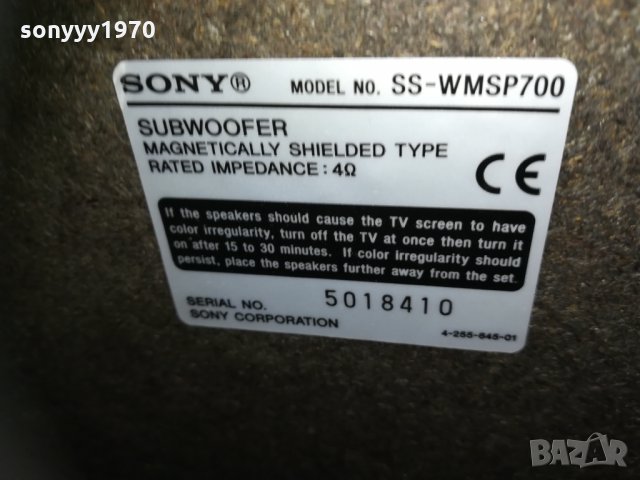 sony subwoofer+sony 5бр колони 1201212229, снимка 9 - Тонколони - 31402865
