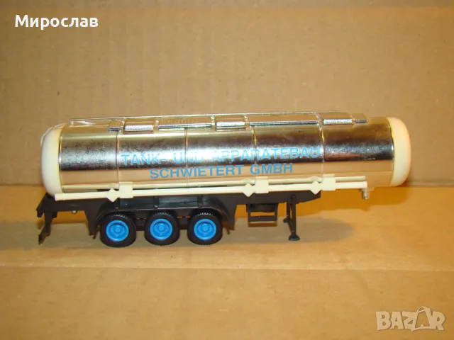 HERPA? H0 1/87 РЕМАРКЕ ТИР КАМИОН МОДЕЛ КОЛИЧКА ЦИСТЕРНА, снимка 2 - Колекции - 48285277