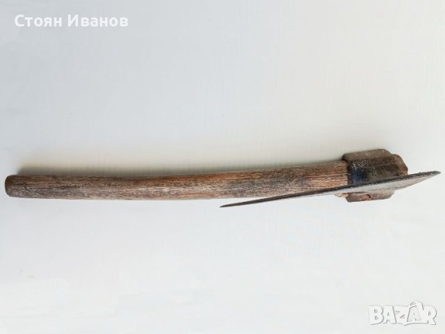 Старинни ковани брадва кривица / рокан, снимка 3 - Антикварни и старинни предмети - 46049905