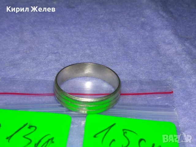 СТИЛЕН СРЕБЪРЕН ВИНТИДЖ АРТ ПРЪСТЕН СРЕБРО 925 АНГЛИЯ Тип ХАЛКА 40120, снимка 5 - Пръстени - 42761276