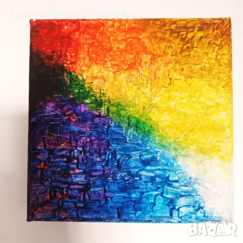 Картина акрил върху платно 25/25см , снимка 10 - Картини - 47804905