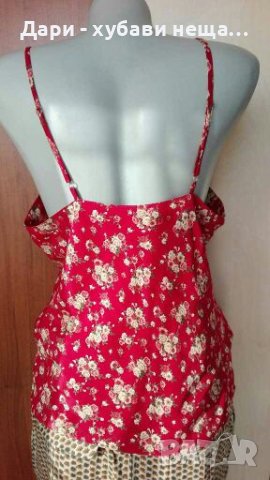 Красив червен потник/топ🍀❤M/L,L❤🍀арт.643, снимка 3 - Потници - 36660291