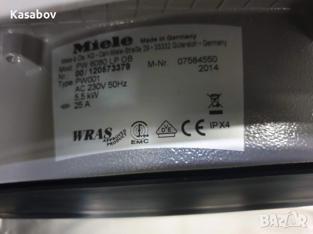 230V 9кг Miele Professional PW 6080 Пералня Миеле, снимка 11 - Перални - 51548079