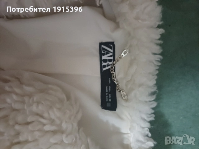 Зара бяло палтенце , снимка 3 - Якета - 53373133