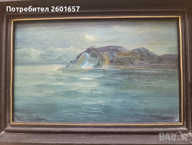 Слави Петрински, пейзаж от 1996 г., снимка 2 - Картини - 48934245