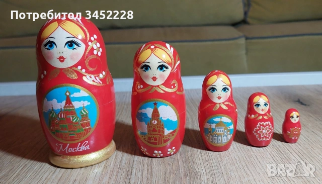 Матрйошки комплект 5 броя за ценители 