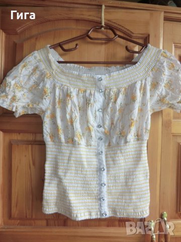 нежна блузка с голи рамене, снимка 1